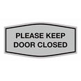 thumbnail image 2 of Signs ByLITA Fancy Please Keep Door Closed Sign - Security and Safety | Durable Material | Easy to Install (Lt Gray) - Large 1 Pack, 2 of 4