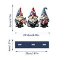 thumbnail image 3 of Lilixerw 4th of July Patriotic Wooden Ornaments,Memorial Day Tree Ornaments Red White Blue Gnome American Flag Wood Farmhouse Independent Day Decor for Small Tree Home Party, 3 of 7