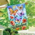 thumbnail image 4 of Briarwood Lane Butterflies and Poppies Welcome House Flag, 4 of 4