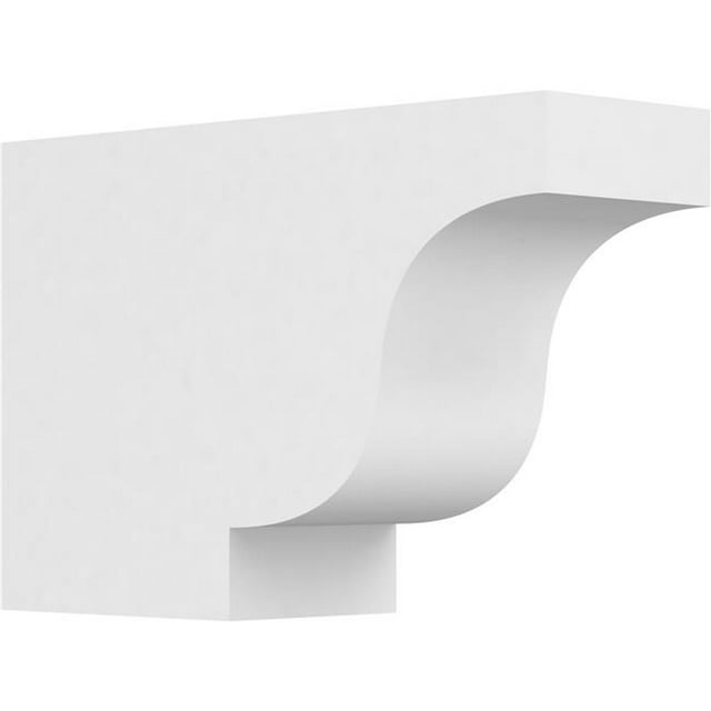 Ekena Millwork RFTP04X08X12NEW 8 x 4 x 12 in. Standard Nouvellementport Architecture Qualité PVC Chevrons Queue