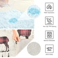 thumbnail image 3 of Yayeee Bath Rug for Bathroom Floor Non Slip Contour Fluffy Soft Absorbent Mat, 20"x24", Plaid Deer, 3 of 7
