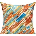 thumbnail image 4 of Outdoor Throw Pillow Covers 18X18 Set of 4 Summer Orange Rust Colorful Multicolor Decorative Cushion Cases Abstract Mid Century Modern Decor Home Decorations for Couch Patio Furniture Bench Sofa Porch, 4 of 5