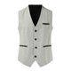 thumbnail image 1 of Mens Dress Suit Vest 4 Button V Neck Formal Business Comfortable Soft Costume, 1 of 8