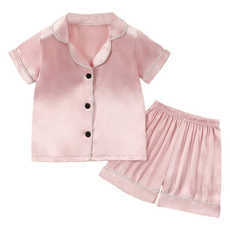 

EHQJNJ Fourth of July Outfit Toddler Kids Baby Boys and Girls Suit Tracksuit Short Sleeve Indoor Short Sleeve Suit Summer Cartoon Pattern Suit My Half Birthday Outfit Baby Girl
