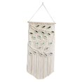 thumbnail image 2 of Tapiz colgante de pared de macramé rústico, decoración de oficina con borlas bohemias, divisor de habitación trenzado, arte de pared para apartamento, Estilo B Soledad Macramé Tela decorativa, 2 of 9