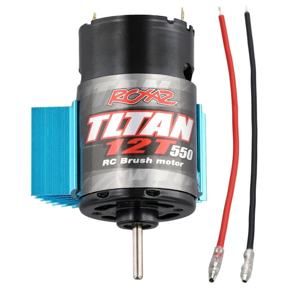 550 Brushed Motor with Heat Sink for 1:10 RC Crawler Axial SCX10 AXI03007 JL 90046 Slash TRX4 TRX6 12T