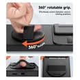 thumbnail image 2 of Suritch Phone Case for Samsung Galaxy S25 FE with 360° Rotatable Hand Strap Grip, Invisible Kickstand and Slide Camera Cover, Rugged Shockproof Protective Cover, Black, 2 of 7