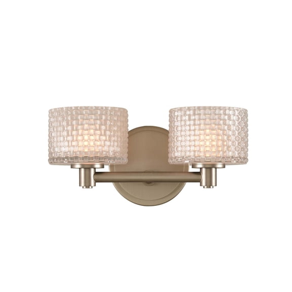 Kalco 315532 Willow 2 Light 12" Wide Led Bathroom Vanity Light - Nickel