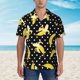 thumbnail image 2 of Balery Banana Camisas hawaianas de manga corta para hombre, camisas playeras de corte holgado, camisas de vacaciones con botones,XX-Large, 2 of 7