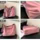 thumbnail image 4 of Bolso bandolera de pana para mujer, bolso bandolera informal de gran capacidad para compras, color beige, 4 of 4