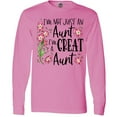 thumbnail image 3 of Inktastic I'm Not Just an Aunt, I'm a Great Aunt Flowers Long Sleeve T-Shirt, 3 of 5