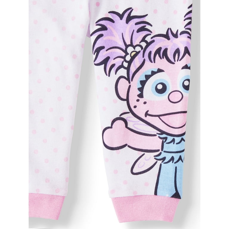 Sesame Street Baby Girl Snug Fit Cotton Long Sleeve Pajamas 2pc