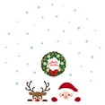 thumbnail image 4 of Walplus  Peeking Santa & Rudolph Christmas Garland Wall Sticker Decor, 4 of 6