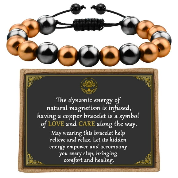 Pulsera de cobre PEALICIOUS 99.99% de cobre puro 3500 Gauss