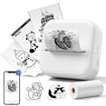thumbnail image 1 of Impresora mini WCZ M02X con Bluetooth, impresora térmica portátil de pegatinas de bolsillo. Incluye 1 rollo de papel para notas, manualidades, recuerdos, fotos, listas y regalos., 1 of 5