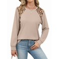 thumbnail image 5 of Ronuti Fall Sweatshirts for Women Long Sleeve Shirts Fashion Casual Crew Neck Pullover Tops, 5 of 10