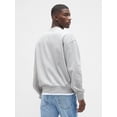 thumbnail image 2 of Sudadera GAP para Hombre con Logotipo, Cuello Redondo, Forro Polar, Gris Claro, Talla S, 2 of 4