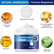 Mooyam Magnesium Cream,Magnesium Lotion Enriched with Lavender, Vitamin E,Improve Sleep Quality,Topical Magnesium Oil Cream for Feet, Legs or Arms 4.23oz