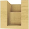thumbnail image 4 of 4"W x 4"D x 4"H Wide Chapel Hill Rough Cedar Woodgrain TimberThane Corbel, Primed Tan, 4 of 6
