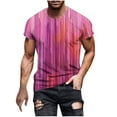 thumbnail image 2 of Qertyioot T-shirt à Manches Courtes Imprimé pour Hommes Col Rond Mode Décontractée Manches Courtes Liquidation, 2 of 5