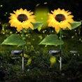 thumbnail image 3 of 1 [altura 78 cm - 10 cuentas lámpara] linterna simulación solar lámpara tierra girasol lámpara jardín decorativa para exteriores [combinación: 903628-902977], 3 of 6