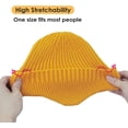 thumbnail image 2 of Morttic Women Men Beanie Hat Winter Warm Knitted Hat with Earflap Woolen Ski Skull Cap for Sport Outdoor, Yellow, 2 of 7