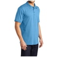 thumbnail image 3 of Yellow Rooster Mens Tall Core Blend Jersey Knit Polo Aquatic Blue LT, 3 of 4