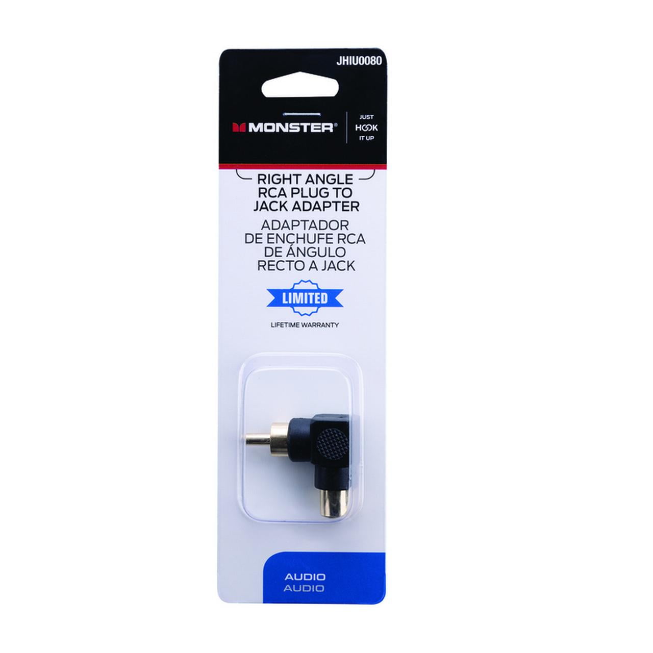 Monster Jhiu 140078-00 F Type Tool Less RG6 Quad F Coax