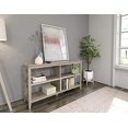 thumbnail image 3 of NewRidge Home Goods 5000-166 2-Tier Low Wooden Bookcase, Washed Grey, 3 of 6