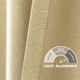 thumbnail image 5 of DriftAway Pinch Pleat Blackout Curtains 96 Inches Long 2 Panels Set Faux Linen Textured Curtains for Bedroom Living Room Thermal Insulated Privacy Back Tab Window Drapes 52x96 Beige, 5 of 7