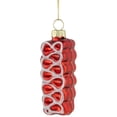 thumbnail image 4 of 3" Red Ribbon Candy Glass Christmas Ornament, 4 of 6