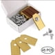 thumbnail image 1 of 45 cuchillas de titanio para todos los cortacéspedes robóticos Husqvarn/Automower/Yardforce/Gardena (3g-0,75 mm) con 45 tornillos, cuchillas de repuesto para los modelos 105,310,315,320,420,430x,r40i, 1 of 1