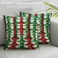 thumbnail image 3 of COMIO  Throw Pillow Covers,Pillowcase Decor for Couch Sofa Bedroom Car Living Room,Christmas Tree Seamless Pattern, 3 of 5