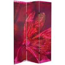 6 ft. Tall Double Sided Red Desire Canvas Print Floor Screen Room Divider