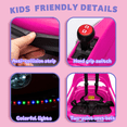 thumbnail image 4 of Xuanlur 12V Ride on Bumper Car for Toddlers, Electric Cars for Kids w/Parent Remote, Ride on Toys w/2-Speed, 2 Driving Mode, 360°Spin, Music, Lights, 5-Point Safety Belt, Pink, 4 of 7
