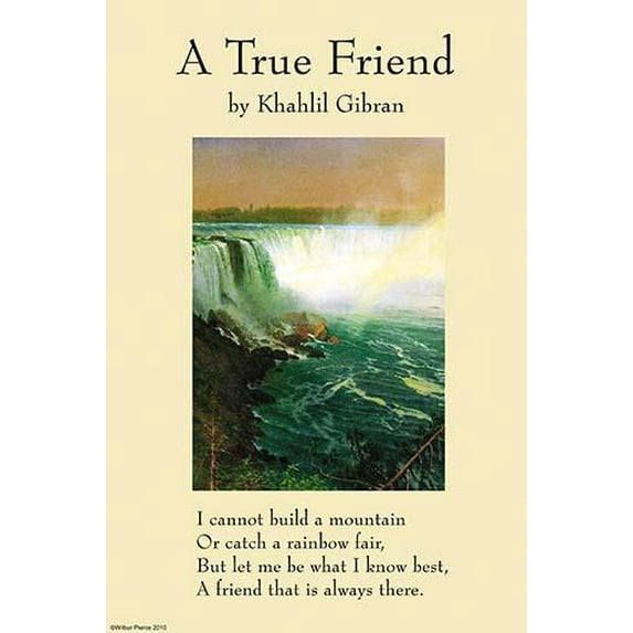 On Friendship - A true Friend from The Prophet-Fine Art Canvas Print (20" x 30")