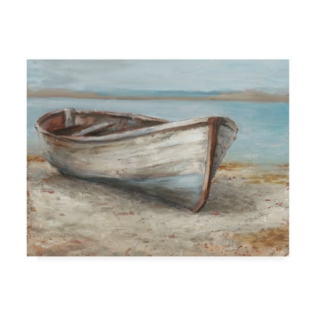 Ethan Harper 'Whitewashed Boat I' Canvas Art
