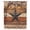 Brown Burnt Orange, variant on Texas Star Vintage Sheer Curtains 96 Inches Long, Berry Sage Green Brown Wooden Light Filering Curtains, Privacy Drapes Simi Floor to Veiling Curtain for Living Room Bedroom Large Window Treatment