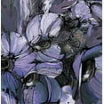thumbnail image 2 of Eaton, Winnie 26x26 Black Ornate Wood Framed with Double Matting Museum Art Print Titled - Purple Poppies II, 2 of 4