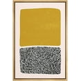 thumbnail image 3 of IDEA4WALL Framed Canvas Wall Art Yellow and Black Polygon Color Blocks Abstract Shapes Art Modern Bohemian Contemporary Calm/Relax Print for Living Room, Bedroom, Office -&nbsp;16"x24" Natural, 3 of 5