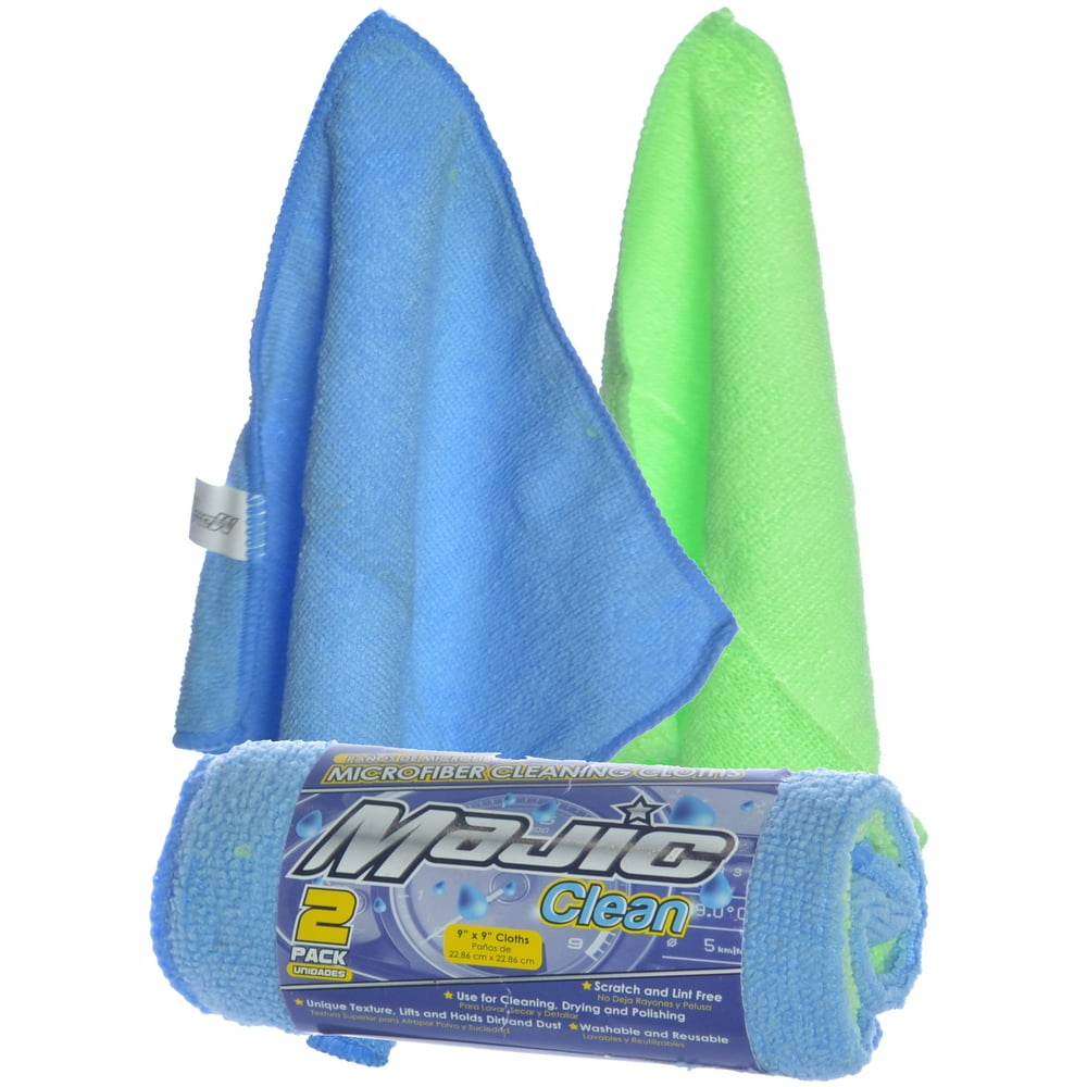 Majic 9 x 9" High Absorbent Car Detail Microfiber Towels Cleaning