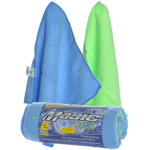Majic 9 x 9" High Absorbent Car Detail Microfiber Towels Cleaning