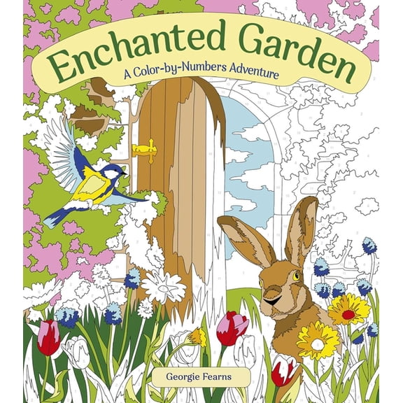 Enchanted Garden: A Color-By-Numbers Adventure, (Paperback)