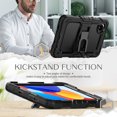 thumbnail image 3 of FJLBDE Case for Xiaomi Redmi Pad SE 8.7 inch 2024, Rugged Shockproof Tablet Cases Cover with Kickstand Shoulder Strap, Black, 3 of 7