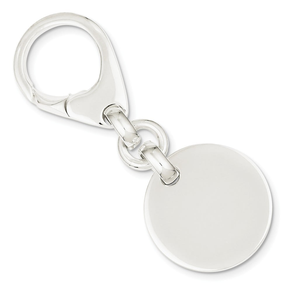 Jewelry Sterling Silver Round Key Ring 26.0 Grams