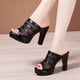 thumbnail image 1 of YSNOOWE 1Par Femenino Negro Con Antideslizante Y Extrema, 1 of 8