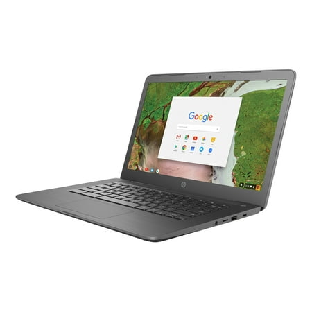 UPC: 0192018765122 | HP Chromebook 14-ca061dx – Celeron N3350 / 1.1 GHz – Chrome OS – 4 GB RAM – 32 GB eMMC – 14  touchscreen 1366 x 768 (HD) – HD Graphics 500 – 802.11ac – HP Imprint finish in charcoal gray – kbd: US