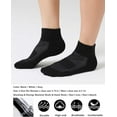 thumbnail image 3 of CelerSport 6 Pack Men's Ankle Socks with Cushion, Sport Athletic Running Socks, 3 of 10