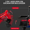 thumbnail image 3 of Litake 4 in 1 Ride on Tractor, Excavator & Bulldozer & Removable Tent, 12V Battery Powered Electric Vehicle with Remote Control, Front Loader, Digger, Horn, EVA Tires, Kids Ride on Car Toy, 3 of 6