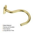 thumbnail image 4 of Uxcell Bridge Stick and Ball Rack Hooks Snooker Table Pool Cue Racks Hook, Gold Tone 2 Pack, 4 of 5